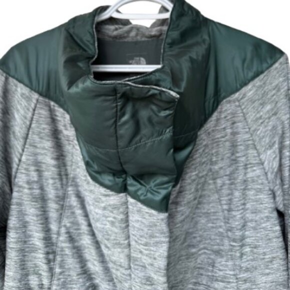 The North Face long Pseudio jacket grey/green women's size L - Picture 4 of 7